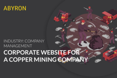 Corporate website for a copper mining company